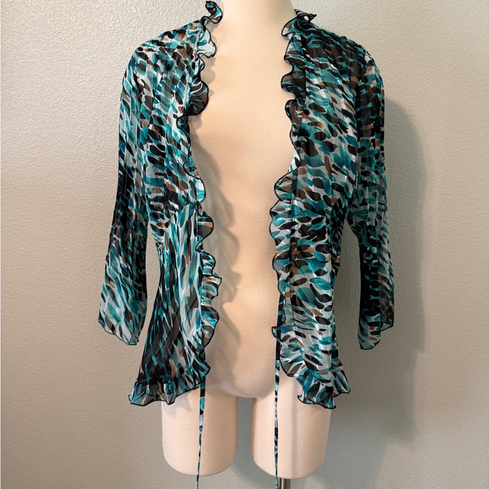 Elementz Multicolor‎ Ruffled Blouse - Picture 4 of 5